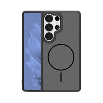 Samsung S25 Ultra GIGAPACK Szilikon telefonvédő műanyag hátlap, MagSafe, FEKETE