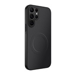 Samsung S25 Ultra GIGAPACK Szilikon telefonvédő műanyag hátlap, mágneses, FEKETE