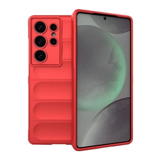 Samsung S25 Ultra GIGAPACK Szilikon telefonvédő ütésállóság, 3D, PIROS