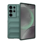 Samsung S25 Ultra GIGAPACK Szilikon telefonvédő ütésállóság, 3D, SÖTÉTZÖLD