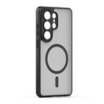 Samsung S25 Ultra GIGAPACK Szilikon telefonvédő ütésállóság, MagSafe, FEKETE