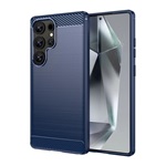 Samsung S25 Ultra GIGAPACK Szilikon telefonvédő ütésállóság, karbon minta, SÖTÉTKÉK