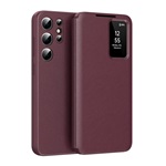 Samsung S25 Ultra GIGAPACK Tok álló aktív FLIP, Smart View Cover, BORDÓ