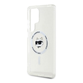 Samsung S25 Ultra KARL LAGERFELD IML CHOUPETTE HEAD MAGSAFE szilikon telefonvédő ütésállóság, MagSafe, ÁTLÁTSZÓ
