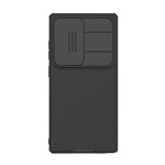 Samsung S25 Ultra NILLKIN CAMSHIELD PRO MAGNETIC műanyag telefonvédő ütésállóság, csíkos, FEKETE