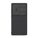 Samsung S25 Ultra NILLKIN CAMSHIELD PRO szilikon telefonvédő ütésállóság, csíkos, FEKETE