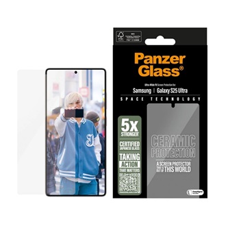 Samsung S25 Ultra PANZERGLASS CERAMIC képernyővédő üveg 3D, 9H, ÁTLÁTSZÓ