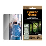 Samsung S25 Ultra PANZERGLASS ECO MATRIX 4-WAY képernyővédő üveg flexibilis, betekintés védelem + segédkeret, ÁTLÁTSZÓ
