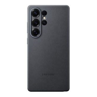 Samsung S25 Ultra SAMSUNG műanyag telefonvédő ECO bőr hatású hátlap FEKETE