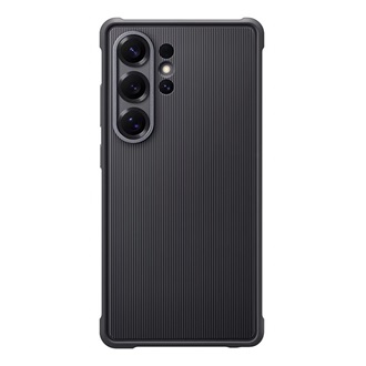 Samsung S25 Ultra SAMSUNG műanyag telefonvédő dupla rétegű, gumírozott, FEKETE