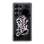 Samsung S25 Ultra SAMSUNG műanyag telefonvédő ütésállóság, cserélhető átlátszó + kártyazseb hátlap, FEKETE