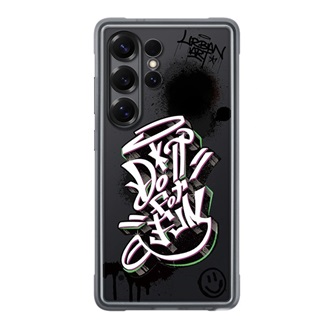 Samsung S25 Ultra SAMSUNG műanyag telefonvédő ütésállóság, cserélhető átlátszó + kártyazseb hátlap, FEKETE