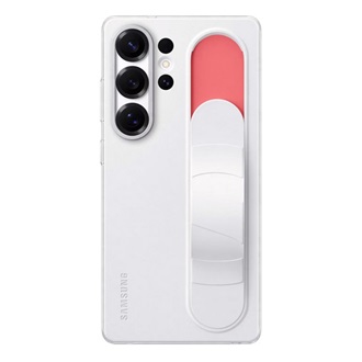 Samsung S25 Ultra SAMSUNG szilikon telefonvédő matt, kitámasztó, FEHÉR