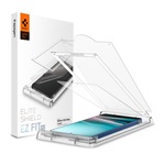 Samsung S25 Ultra SPIGEN ELITESHIELD EZ FIT HD képernyővédő üveg flexibilis, ultravékony + segédkeret, ÁTLÁTSZÓ