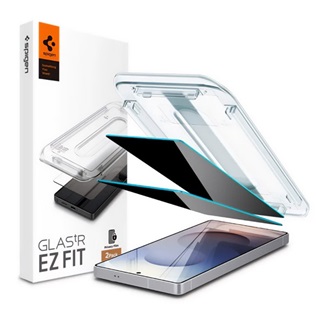 Samsung S25 Ultra SPIGEN EZ FIT HD képernyővédő üveg 2db 2.5D, 9H + segédkeret, ÁTLÁTSZÓ