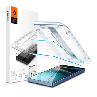 Samsung S25 Ultra SPIGEN EZ FIT HD képernyővédő üveg 2db 2.5D, 9H + segédkeret, ÁTLÁTSZÓ