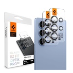 Samsung S25 Ultra SPIGEN OPTIK PRO HD kameravédő üveg 2db 9H, csak lencse, FEKETE