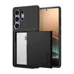 Samsung S25 Ultra SPIGEN SLIM ARMOR CS szilikon telefonvédő műanyag hátlap, légpárnás sarok, FEKETE