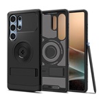 Samsung S25 Ultra SPIGEN SLIM ARMOR MAG szilikon telefonvédő műanyag hátlap, MagSafe, FEKETE