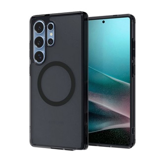 Samsung S25 Ultra SPIGEN ULTRA HYBRID MAG műanyag telefonvédő ütésállóság, MagSafe, FEKETE