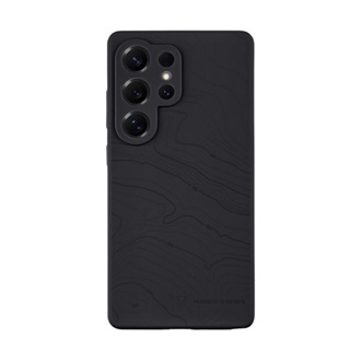 Samsung S25 Ultra TACTICAL BEAVER szilikon telefonvédő mikrofiber plüss belső, topográfiai minta, FEKETE