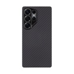 Samsung S25 Ultra TACTICAL MAGFORCE ARAMID szilikon telefonvédő ultravékony, karbon minta, FEKETE