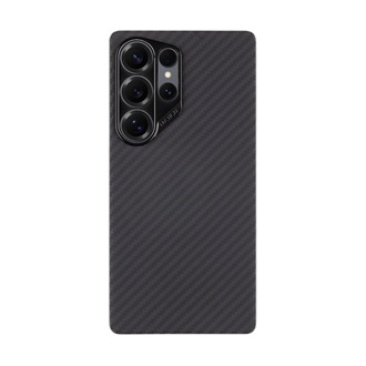 Samsung S25 Ultra TACTICAL MAGFORCE ARAMID szilikon telefonvédő ultravékony, karbon minta, FEKETE