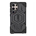 Samsung S25 Ultra UAG MONARCH szilikon telefonvédő erős ütésállóság, karbon minta, FEKETE
