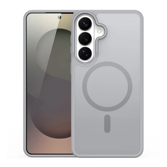 Samsung S26 DUX DUCIS YIND szilikon telefonvédő ütésállóság, MagSafe, VILÁGOSSZÜRKE