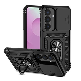 Samsung S26 GIGAPACK Defender szilikon telefonvédő ütésállóság, kameravédő, FEKETE