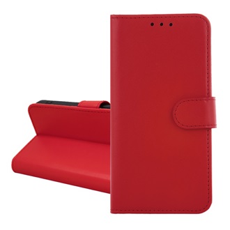 Samsung S26 GIGAPACK Tok álló, bőr hatású FLIP, asztali tartó, PIROS