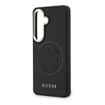 Samsung S26 GUESS PERFORATED LOGO MAGSAFE szilikon telefonvédő ütésállóság, mágneses, FEKETE