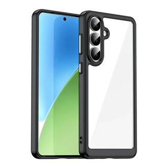 Samsung S26 Plus GIGAPACK Szilikon telefonvédő ütésállóság, átlátszó hátlap, FEKETE