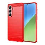 Samsung S26 Plus GIGAPACK Szilikon telefonvédő ütésállóság, karbon minta, PIROS