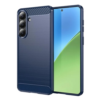 Samsung S26 Plus GIGAPACK Szilikon telefonvédő ütésállóság, karbon minta, SÖTÉTKÉK