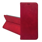Samsung S26 Plus GIGAPACK Tok álló, bőr hatású FLIP, prémium, PIROS