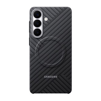 Samsung S26 SAMSUNG szilikon telefonvédő mágneses, karbon minta, SÖTÉTSZÜRKE