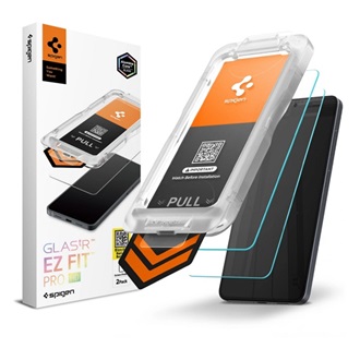 Samsung S26 SPIGEN GLASS TR EZ FIT PRO HD képernyővédő üveg 2db 2.5D, 9H + segédkeret, ÁTLÁTSZÓ
