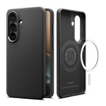 Samsung S26 SPIGEN LIQUID AIR szilikon telefonvédő ütésállóság, MagSafe, FEKETE