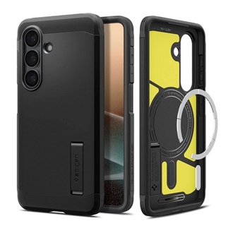 Samsung S26 SPIGEN TOUGH ARMOR MAG műanyag telefonvédő ütésállóság, MagSafe, FEKETE