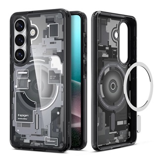 Samsung S26 SPIGEN ULTRA HYBRID ZERO ONE műanyag telefonvédő ütésállóság, MagSafe, FEKETE