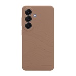 Samsung S26 TACTICAL BEAVER szilikon telefonvédő mikrofiber plüss belső, topográfiai minta, SÖTÉTBARNA