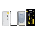 Samsung S26 TACTICAL IMPACT ARMOUR GLASS képernyővédő üveg 3D, antibakteriális + segédkeret, FEKETE