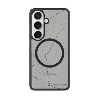 Samsung S26 TACTICAL MAGFORCE HYPERSTEALTH SIKA szilikon telefonvédő ütésállóság, topográfiai minta, FEKETE