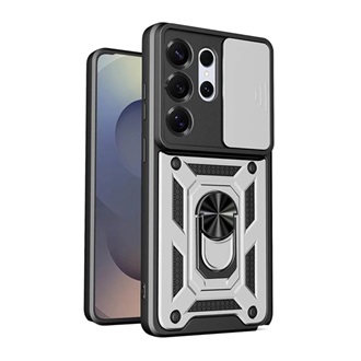 Samsung S26 Ultra GIGAPACK Defender szilikon telefonvédő ütésállóság, kameravédő, EZÜST
