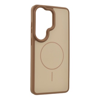 Samsung S26 Ultra GIGAPACK Szilikon telefonvédő műanyag hátlap, MagSafe, BARNA