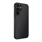 Samsung S26 Ultra GIGAPACK Szilikon telefonvédő műanyag hátlap, mágneses, FEKETE