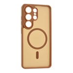 Samsung S26 Ultra GIGAPACK Szilikon telefonvédő ütésállóság, MagSafe, VILÁGOSBARNA