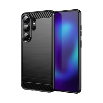 Samsung S26 Ultra GIGAPACK Szilikon telefonvédő ütésállóság, karbon minta, FEKETE