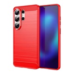 Samsung S26 Ultra GIGAPACK Szilikon telefonvédő ütésállóság, karbon minta, PIROS